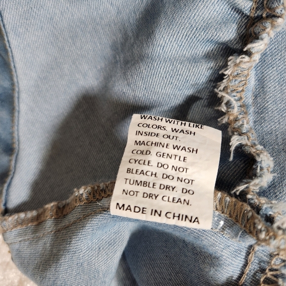 Blue Tiered Ruffled Mini Sundress with Mandarin Collar - Picture 7 of 9